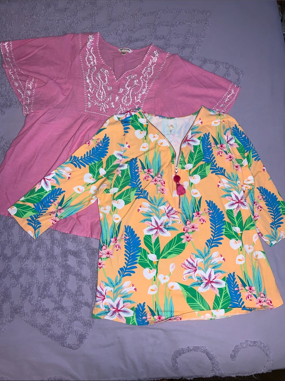 SIZE Large Bundle~ Belle By Kim Gravel and Trantrums Embroidered Top